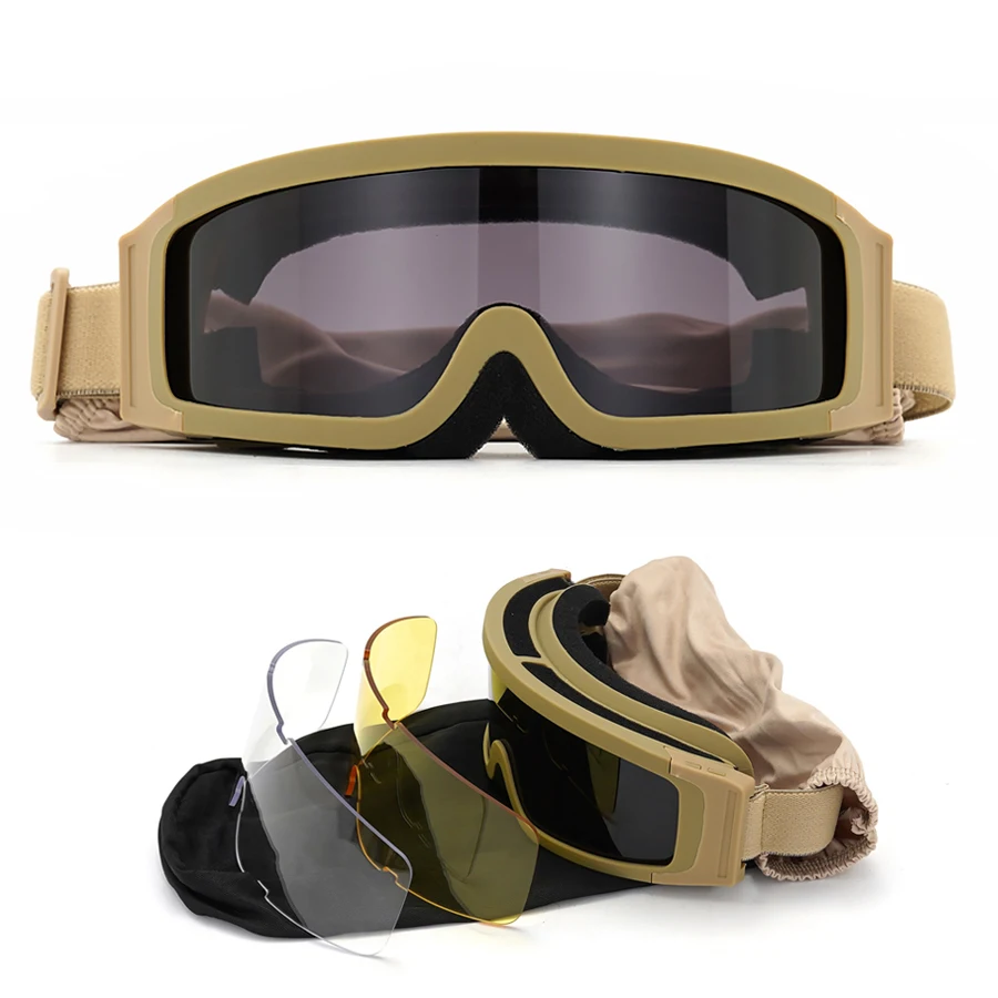 Lunettes De Protection Tactiques Ballistic 3.0 - UV400, Monture TR90 - Pour Sports, Tir, Cyclisme, Randonnée