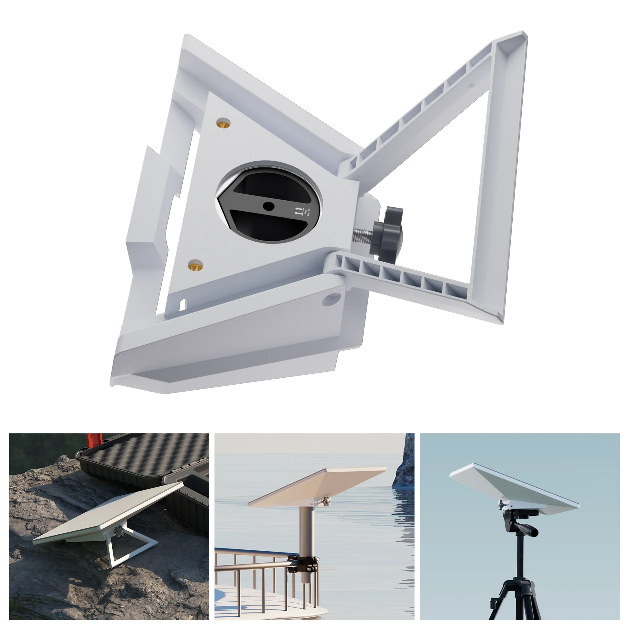 Starlink Mini Pole Mount Adapter 1/4 "อะแดปเตอร์ขาตั้งกล้องแบบเกลียว 3 ใน 1 Starlink Kickstand ใช้หลายอะแดปเตอร์ท่อ 1