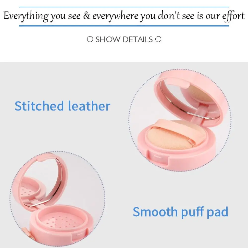 

С зеркальным ситевым порошком, новая пустая пуховая коробка 3g/5g, пустая воздушная подушка, пуховая коробка, пластиковый пуховой контейнер для порошка, для путешествий