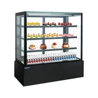 Vitrine d'armoire réfrigérée commerciale, présentoir de gâteaux de boulangerie, vitrine de réfrigérateur, refroidissement par air 6