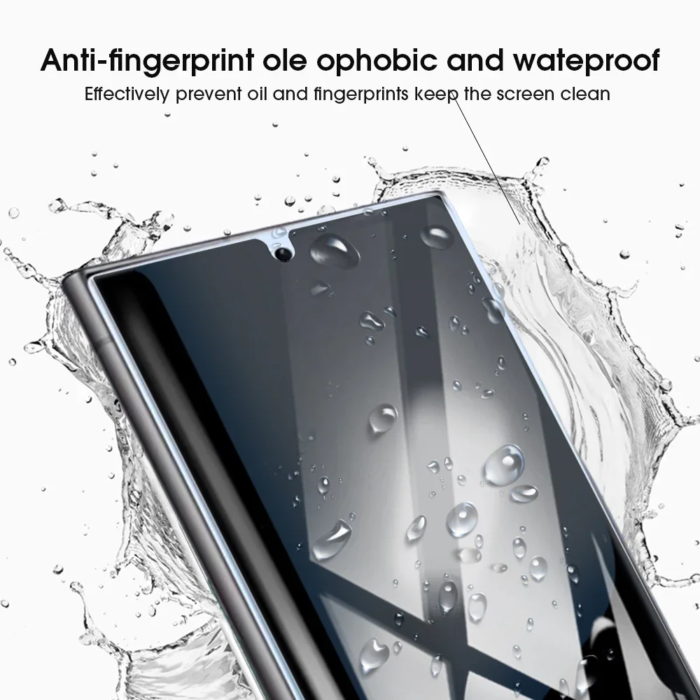 1-3 pezzi protezione schermo privacy per Galaxy S25 pellicola in vetro temperato copertura protettiva anti-spia per Samsung Galaxy S24 Plus Ultra - immagine 4
