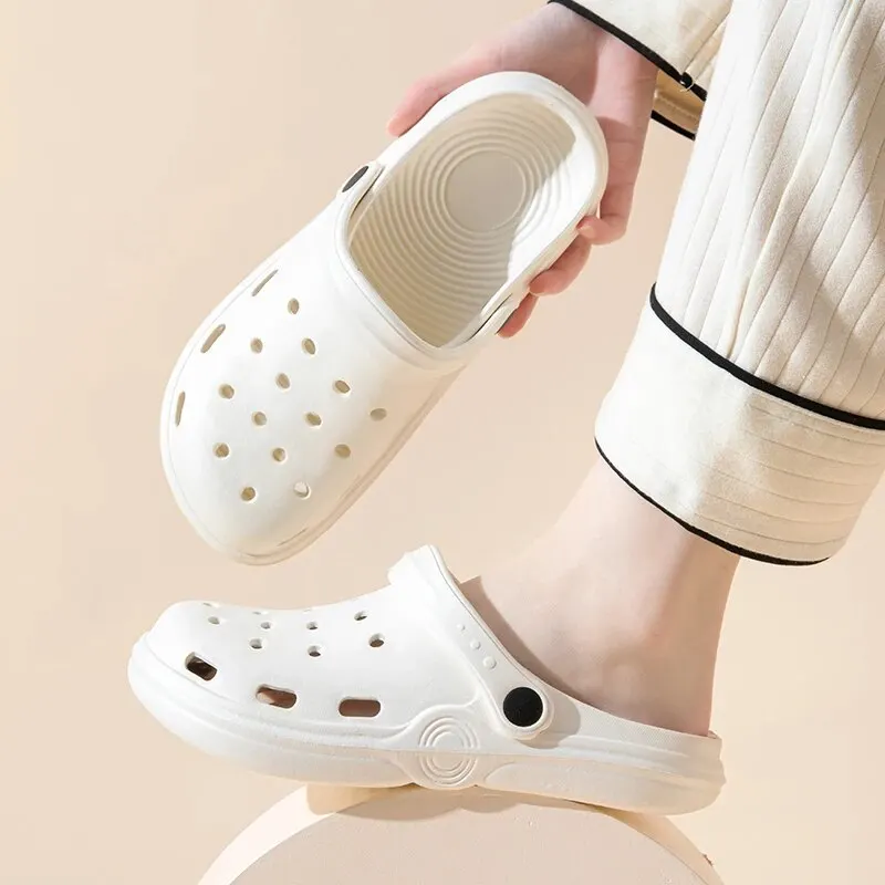 Women's Summer Indoor Home Anti Slip Baotou Slippers for Men Shoes and Slippers