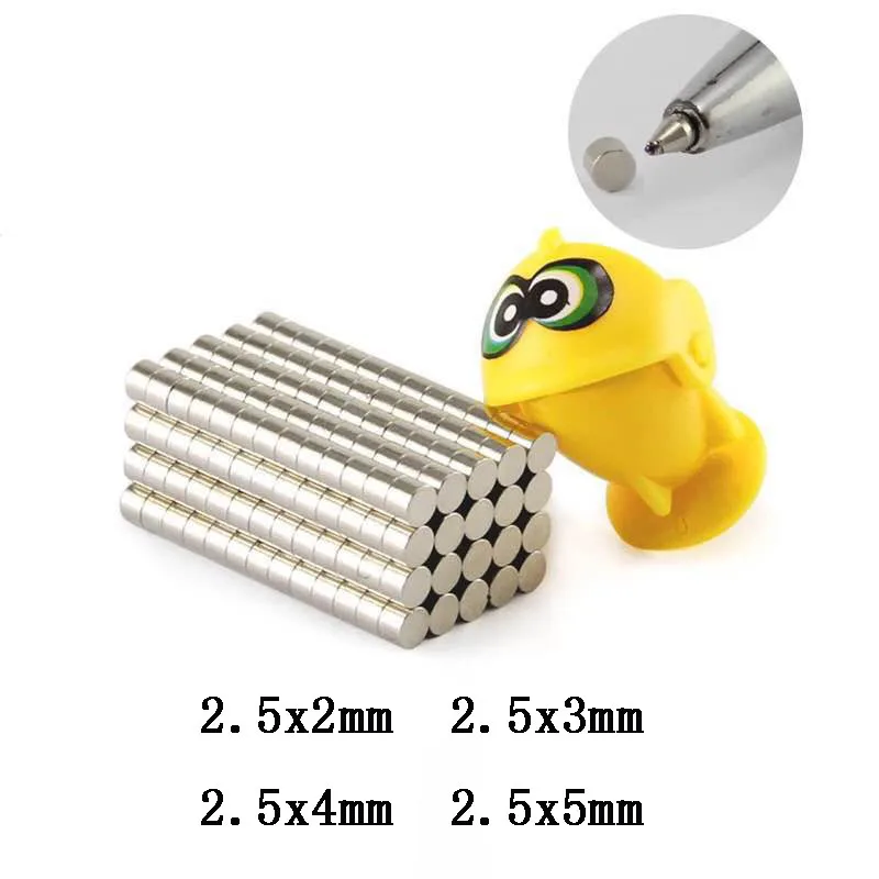 Super Strong 2.5x2/3/4/5mm Small Round High Temperature