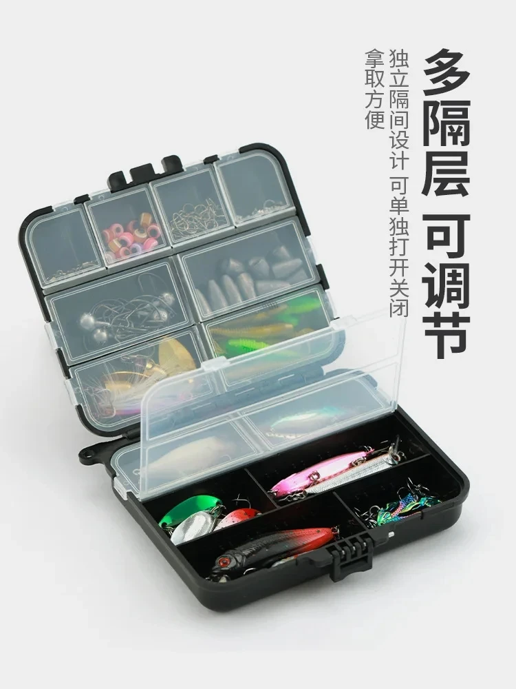 PD Fishing Tackle 162/137 Piece Set Iron Plate Sequins Road Runner Lure Soft Bait Cranks Accessories Boxed Accessories