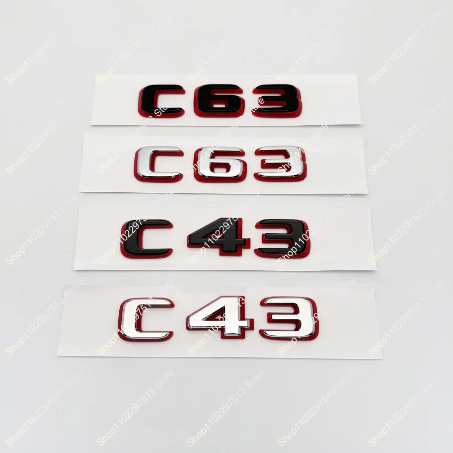 Sleek Black and Red Decorative Car Emblem Sticker with Silver Accents