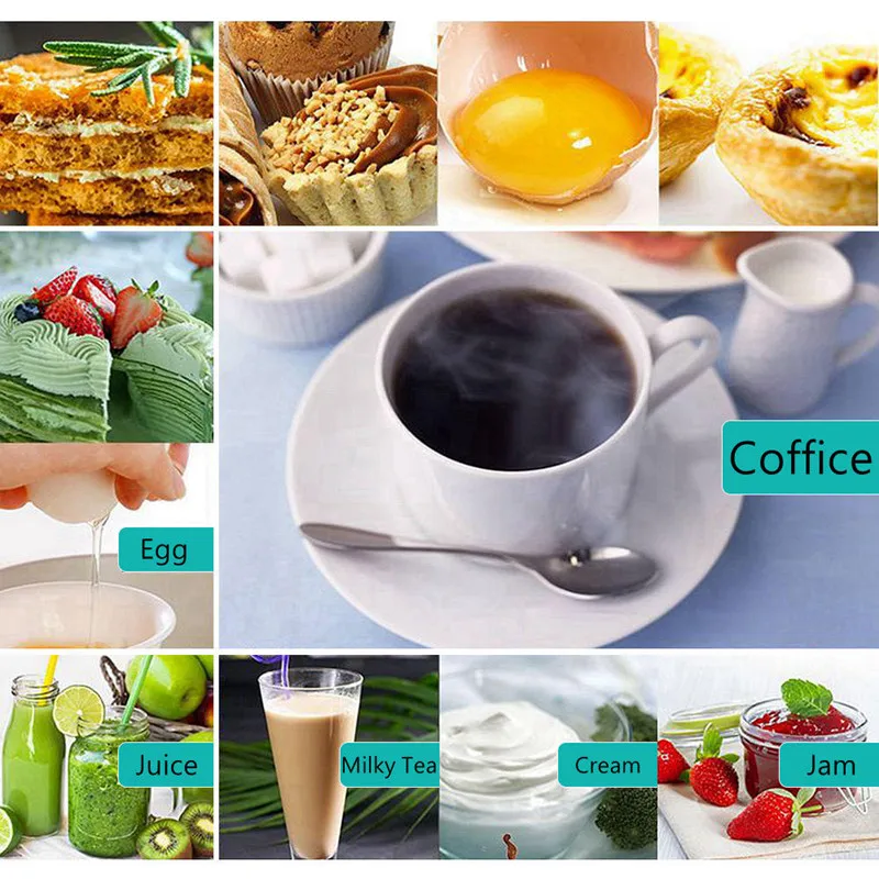 Milk Frother Egg Beater Electric Milk Frother Handheld Cappuccino Maker Coffee Foamer Chocolate Stirrer Mini Portable Food Blender Kitchen Whisk Tool