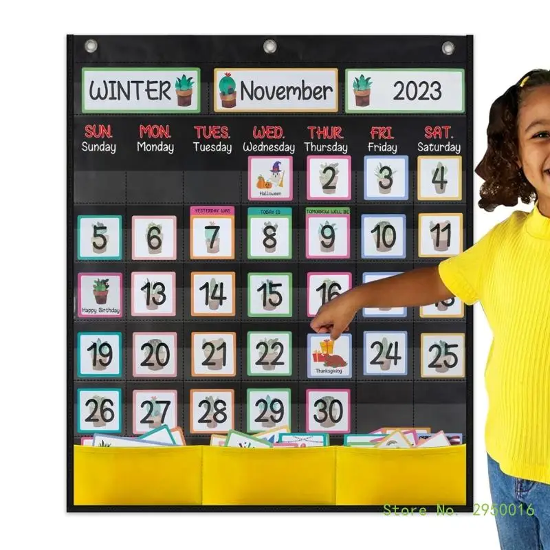 calendar-pocket-chart-for-kindergarten-school-classroom-with-89-cards