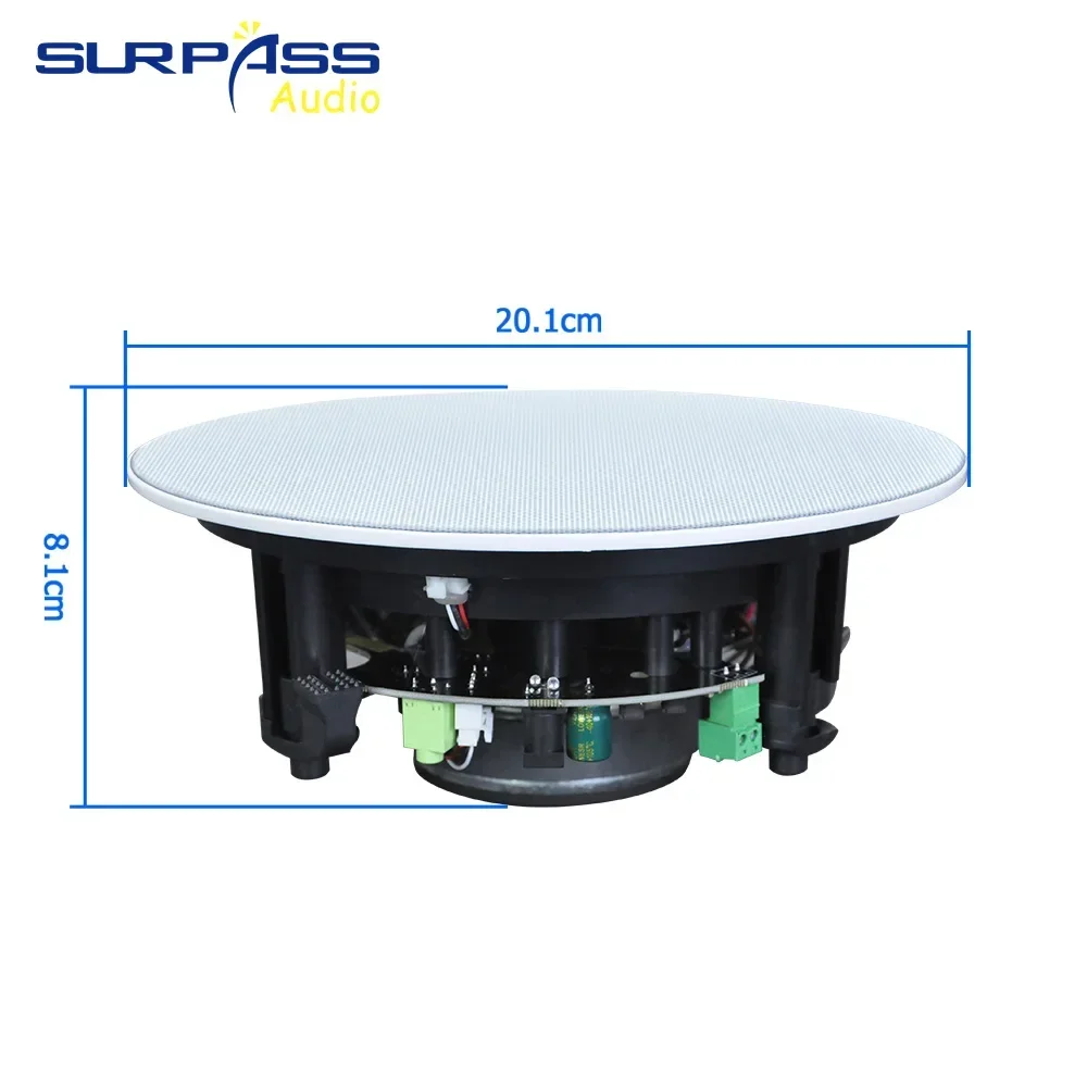 Bluetooth speaker 5.25inch, waterproof, active coaxial, ceiling, for wall installation