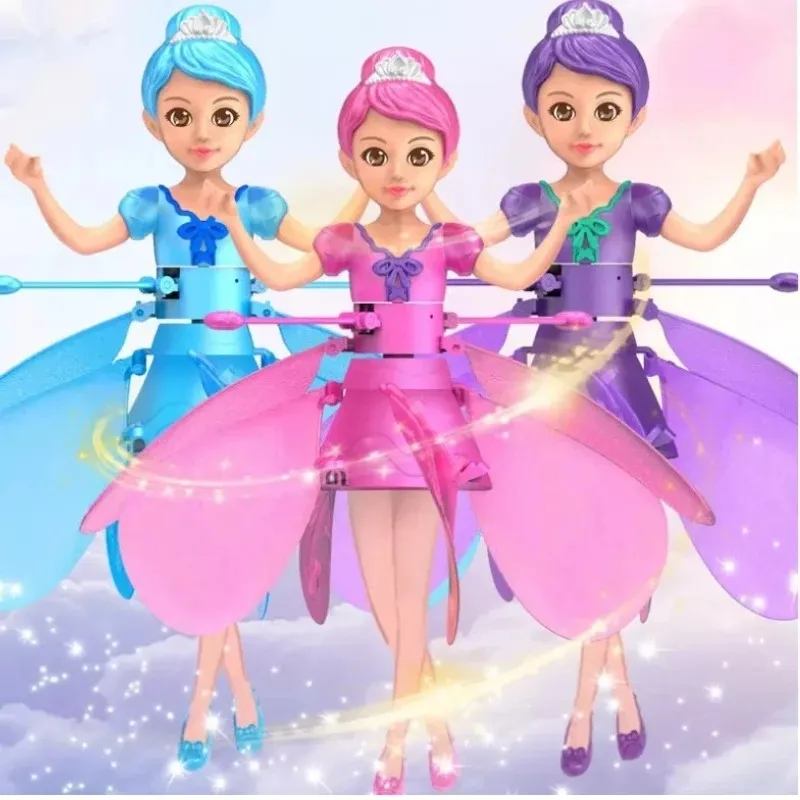 Flying Doll Dancing Simulation Helicopter Gesture Induction Machine Rotating Flying Toy Luminous Children's Toy Gift 1