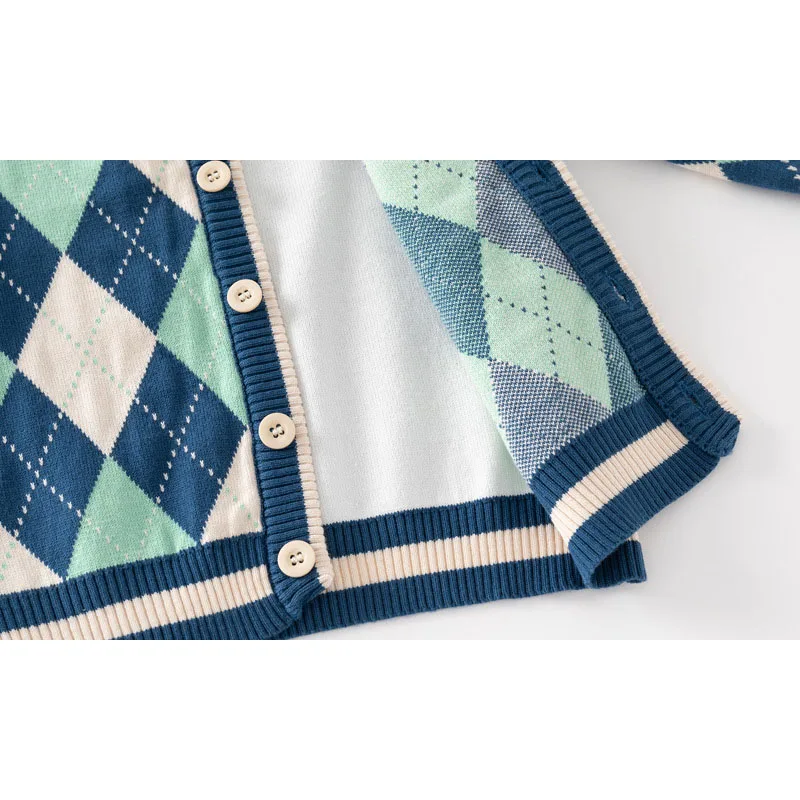 2-8T Toddler Kid Baby Boy Girl Sweater Cardigan Warm Winter Clothes V Neck Infant Knitwear Coat Casual Knit Top Childrens Outfit