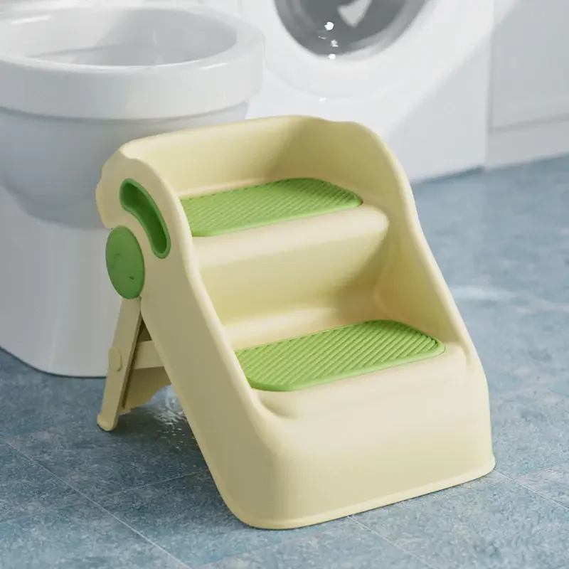 Foldable Non-slip Step Stool, Baby Solid Footstool, Children's Bathroom Thickened Step Stool, Bathroom Sink Footsteps