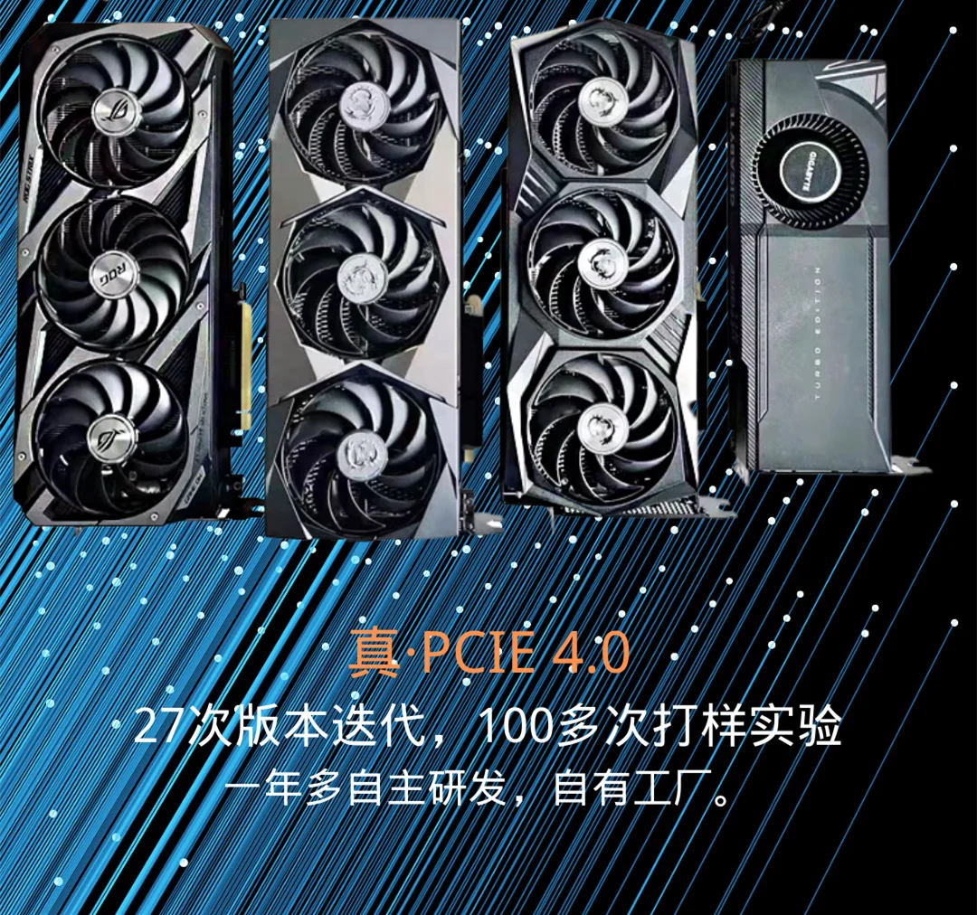 duplo reverso pcie riser cabo vertical gpu montagem azul para itx caso pcie protegido extremo de alta velocidade