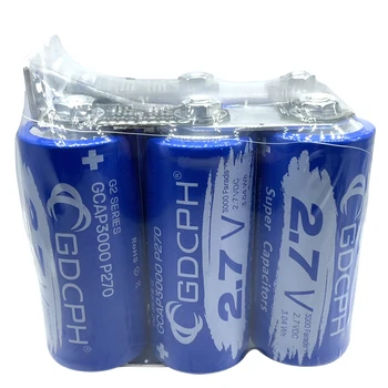 오리지널 GDCPH 슈퍼 모듈, 자동차 스타터용 대용량, 낮은 내부 저항, 2.7V3000F 울트라 커패시터, 16V500F, 로트 당 6 개