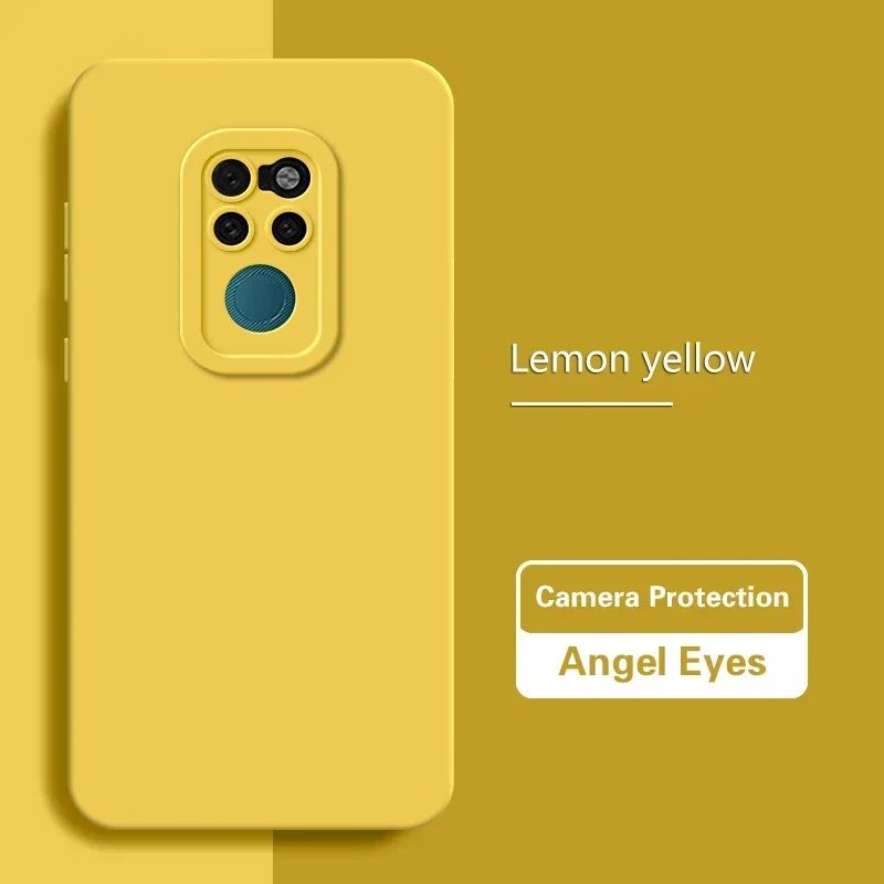 Luxury Soft Liquid Silicone Shockproof Phone Case with Straight Edge Angel Eyes Design