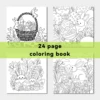 Easter Coloring Book Cartoon Rabbit for Adults Teens Featuring Adorable Creatures in Cozy Hygge Moments for Relaxation Gift ﻿ 6