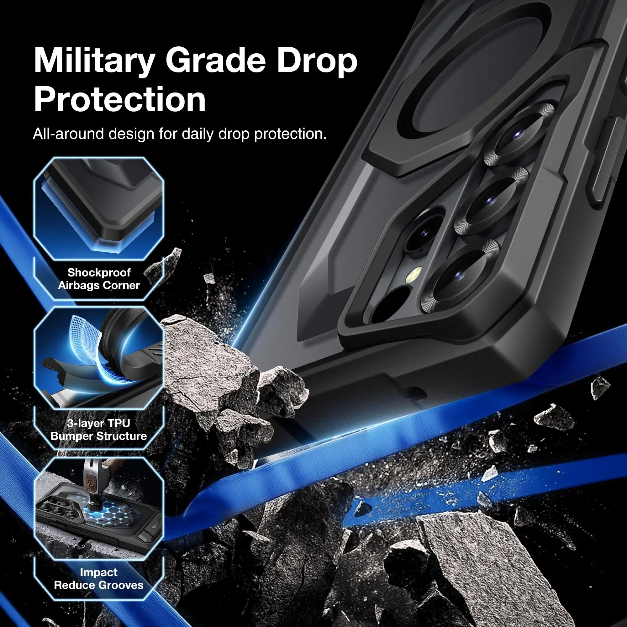 Funda de privcidad anti espia magnética para Samsung Galaxy S25 Ultra con Soporte de aleación de Aluminio Protector de Pantalla de Privacidad Compatible con MagSafe 6 Funda de privcidad anti espia Funda de privcidad anti espia magnética para Samsung Galaxy S25 Ultra con Soporte de aleación de Aluminio Protector de Pantalla de Privacidad Compatible con MagSafe - Imagen 6