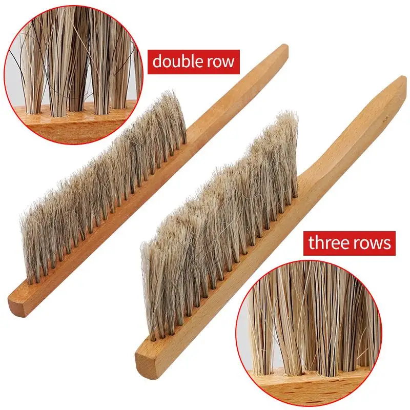 Bee Sweep Tools Soft Bristle Brush Long Handle Wood Honey Brush Wasp Bee Sweep Beekeeping Equipment Beekeeping Tools