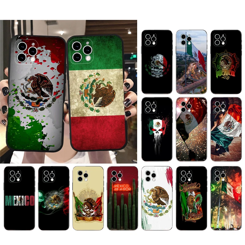 

Mexico flag Phone Case For iphone 15 14 Pro Max 13 12 11 Pro Max XSMax XR 12 13 mini 14 Plus Shell