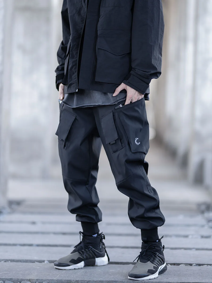 

Catsstac windproof polyester tactical pants multiple pockets techwear ninjawear streetwear futuristic