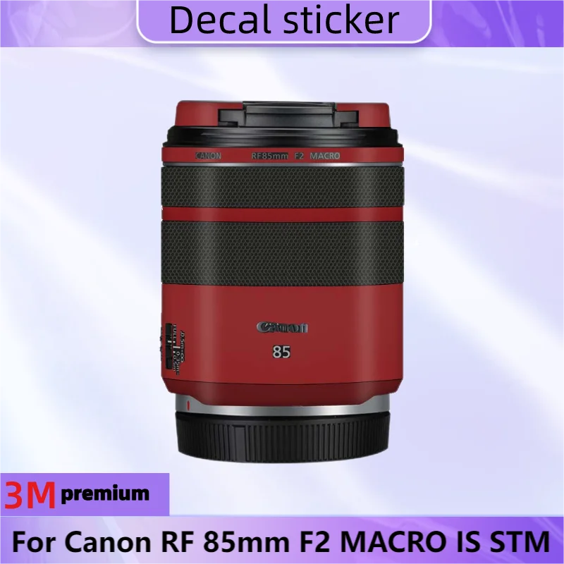 Per Canon Rf 85Mm F2 Macro Is Stm Adesivo Per Lenti Decalcomania Protettiva Per La Pelle Pellicola Avvolgente In Vinile Cappotto Protettivo Antigraffi