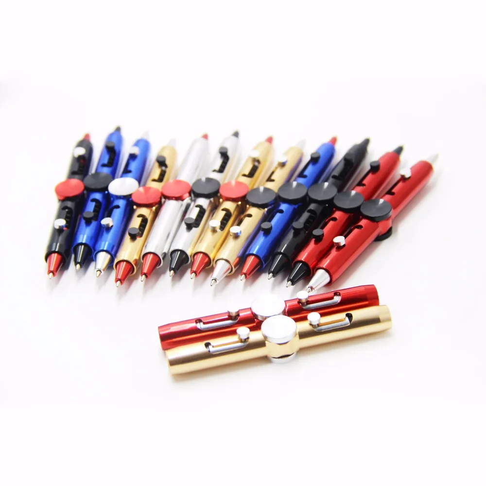 New Creative Metal Ballpoint Pens Fingertip gyro Decompression tools gift box