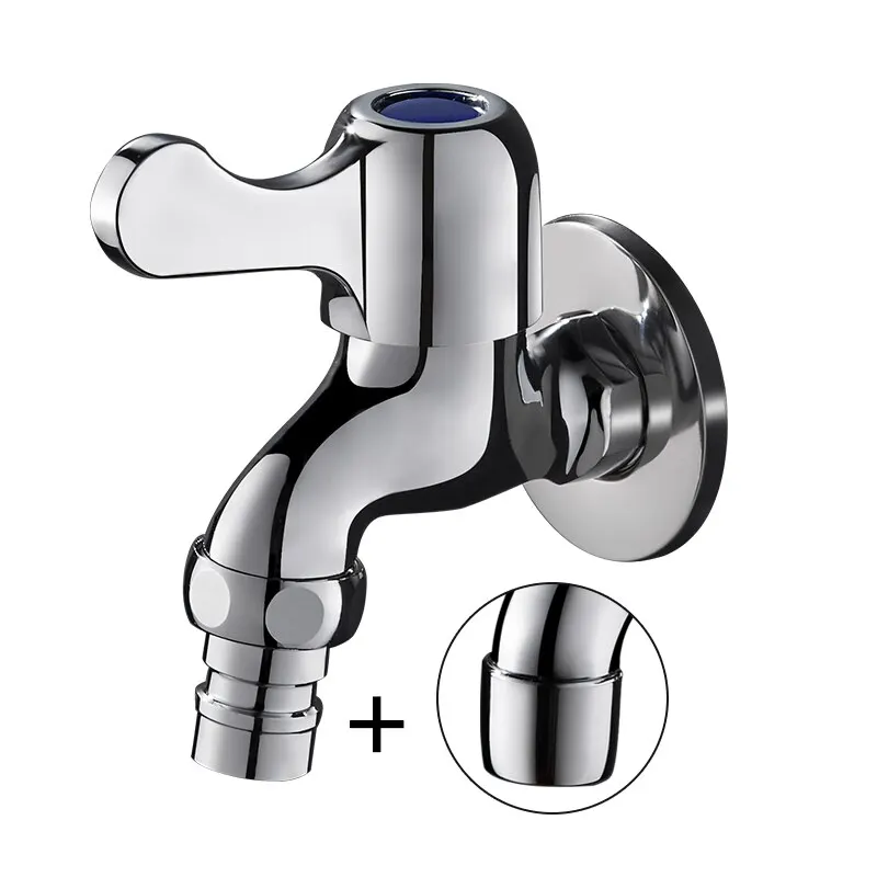 Washing Machine Faucet Washing Machine Faucet Extended By 4 Points 20mm Household Use G1/2 Single Cold Wall Mop Sink Dedicated Outdoor Universal