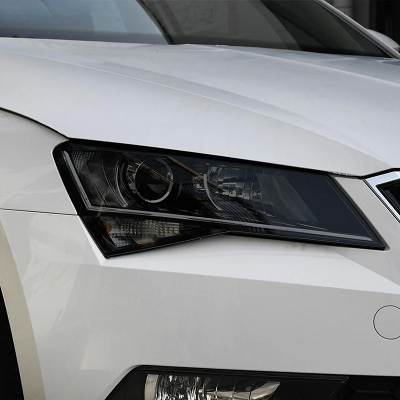 

Car Headlight Protective Film Transparent Black TPU Sticker For Skoda Superb 3 3V B8 2015 2016 2017 2018 2019 2020 Accessories