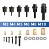 Rivet Nut Tool Drill Adapter M3 M4 M5 M6 M8 M10 M12 Simple Installation Electric  Manual Cordless Riveter Metal License Plate 5