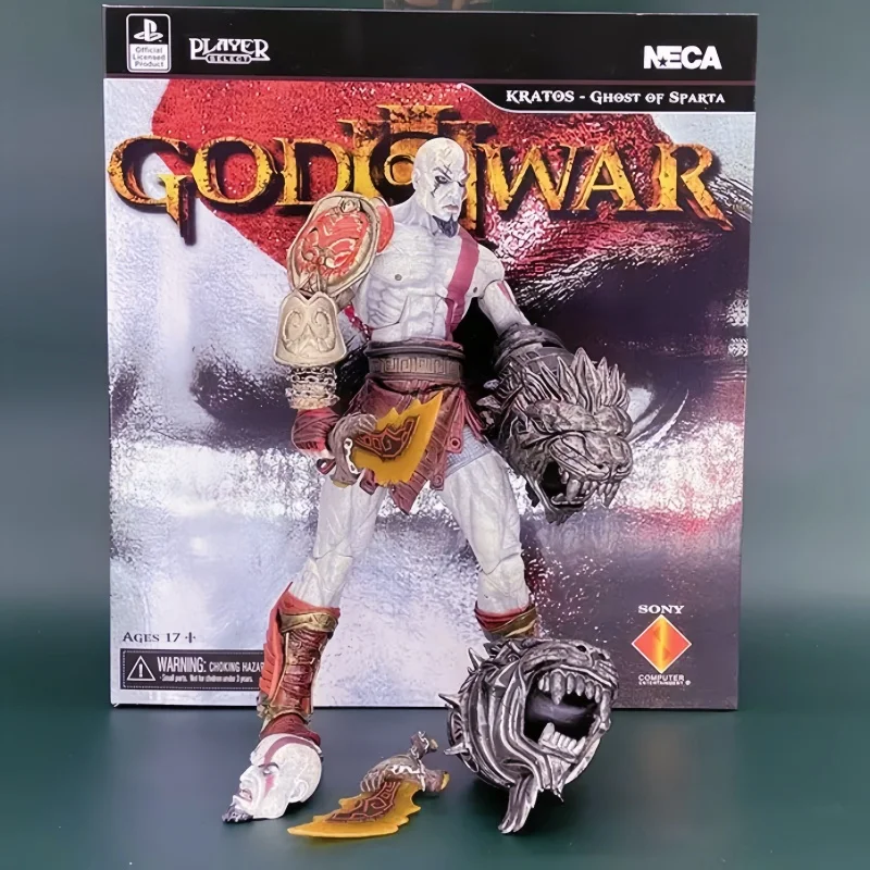 Neca Action Figure God Of War Ghost Of Sparta Kratos In Ares Armor W Blades Action Figure Modello Da Collezione Bambola Giocattoli Regalo