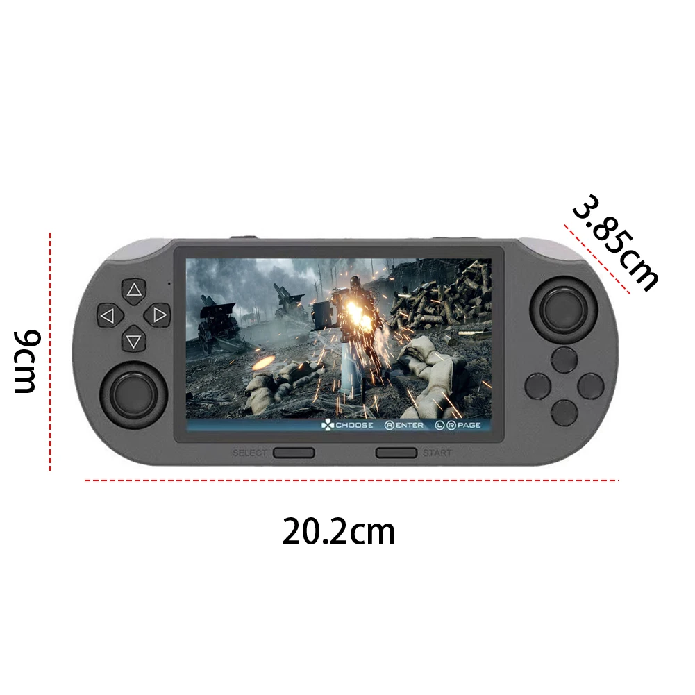 4.5 Inch Retro Handheld Game Console IPS Screen Handheld Video Games Consoles USB Rechargeable Media Player For Kids & Adults