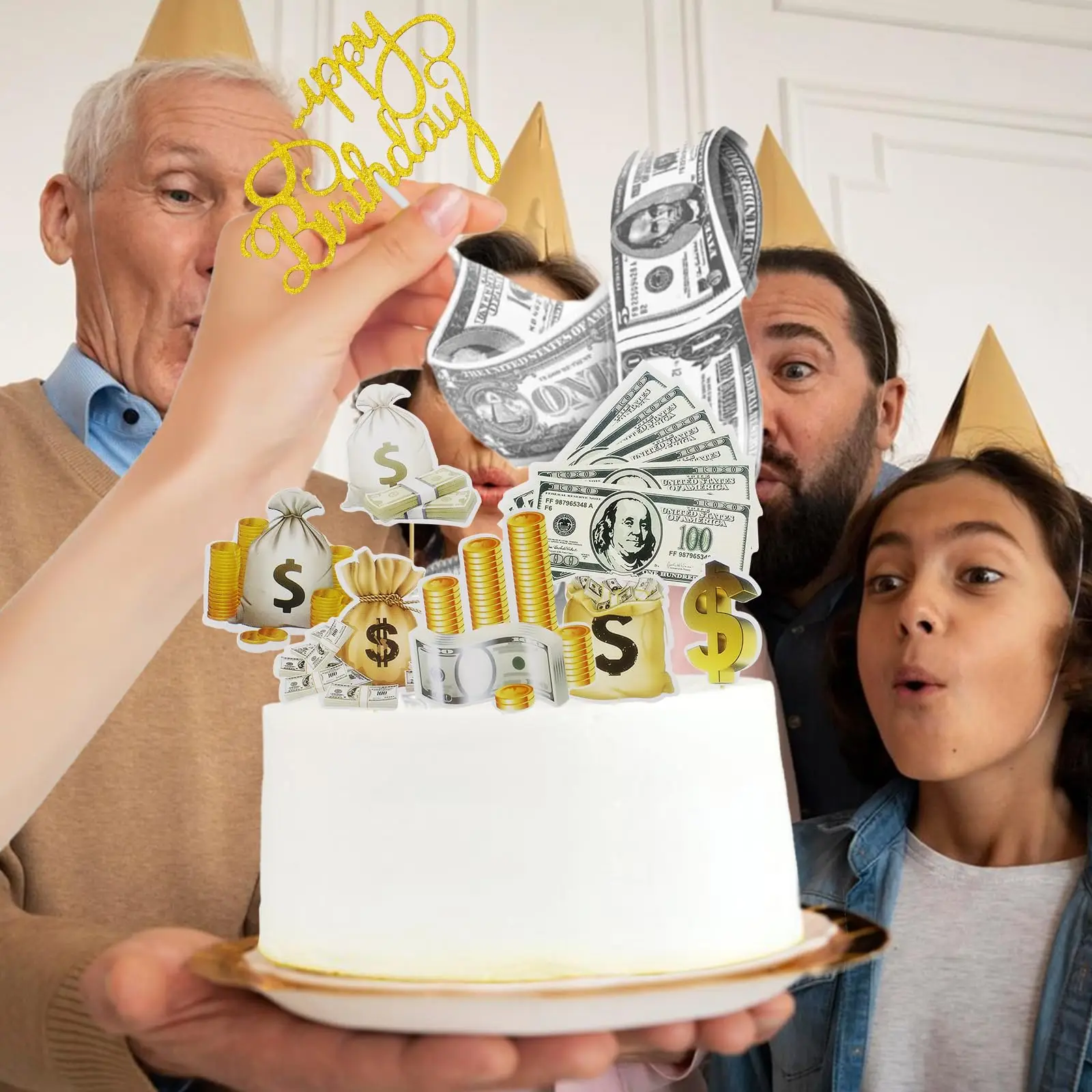 Topper Di Compleanno Commestibile Personalizzato A Base Di - Foto 10