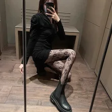 

Hollow Out Floral Lace Pantyhose Sweet White Rose Moon Stocking For Women Sexy Fishnet Tights Jacquard Weave Seamless Socks