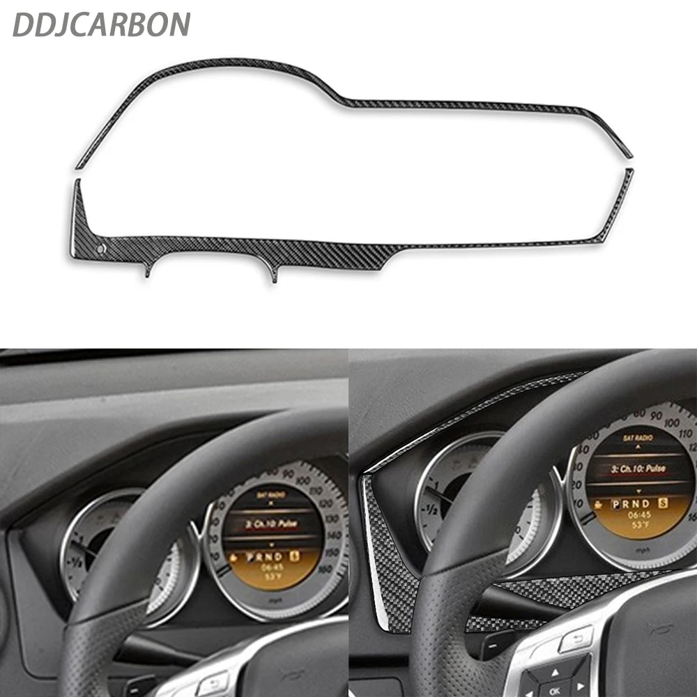 

For Benz W204 2012-2014 Real Carbon Fiber Speedometer Dashboard Cover Trim Car Interiors Accessories Decoration Sticker
