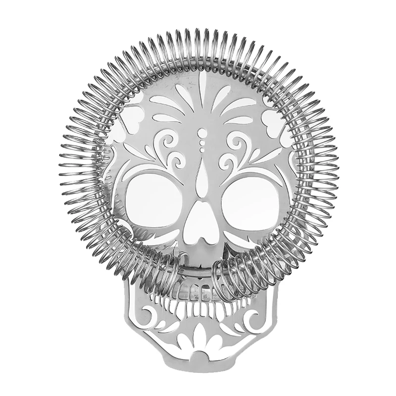 Skull Shape Bar Cocktail Strainer Stainless Steel