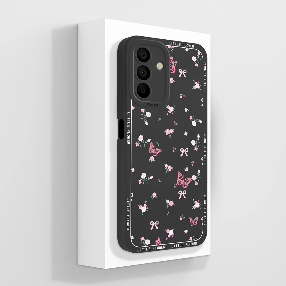 Minimalist Moon Butterfly Flower Aesthetic Back Cover