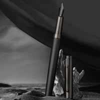 HERO Black Forest Metal Fountain Pen Titanium Black Extra Fine Nib Beautiful Tree Texture Excellent Writing Gift Pen 2