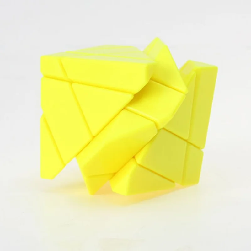 Ghost Ninja 3x3x3 Irregular Magic Cube Twist Puzzle Stickerless Fancy Toy Educational Toys Kid Game Yellow 5