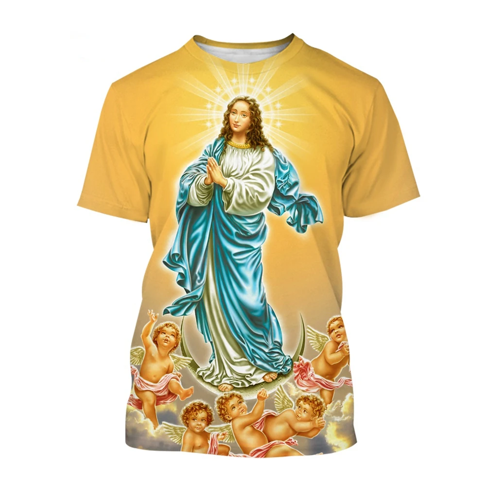 ●ROMANTIC CROWN● THE BLESSED MARIA TEE SHIRT (3色) unisex THE BLESSED MARIA TEE SHIRT - ROMANTIC CROWN | 60% - Asian