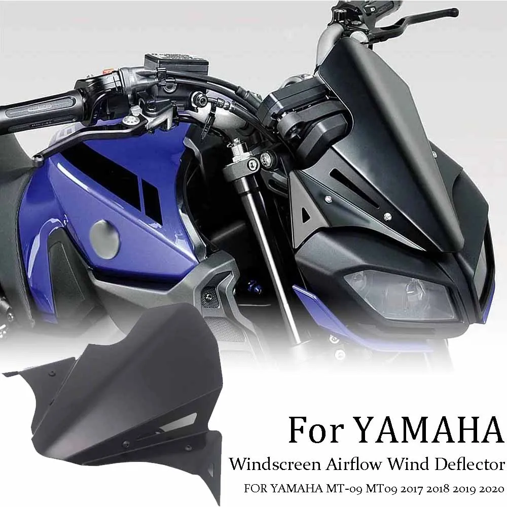 

Motorcycle For YAMAHA MT-09 MT09 2017 2018 2019 2020 Accessories Front Windshield Windscreen Airflow Wind Deflector