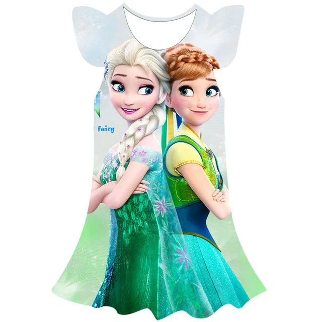 Vestido Temático Ana e Elsa Frozen