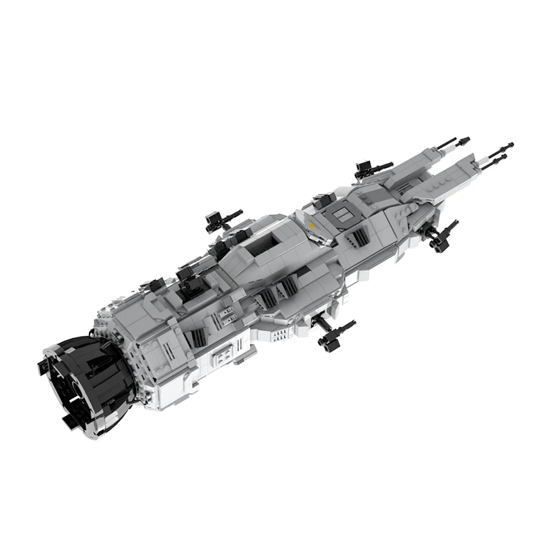 

Конструктор MOC среднего размера Rocinante-Corvette-Class Расширенный фригат, набор строительных блоков MCRN-Tachi Доннер, военный корабль, космический корабль, кирпичи, детская игрушка