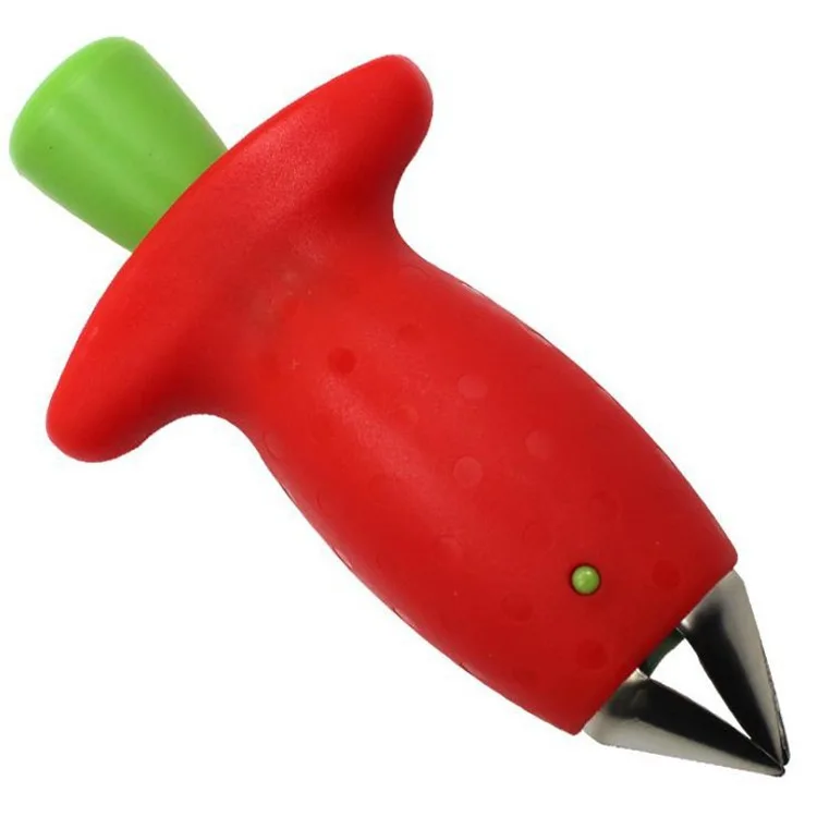 Fruit stem remover Funny Strawberry Stem Leaves Huller Remover Detachers Removal Fruit Corer Creative Stuff Kitchen Gadgets