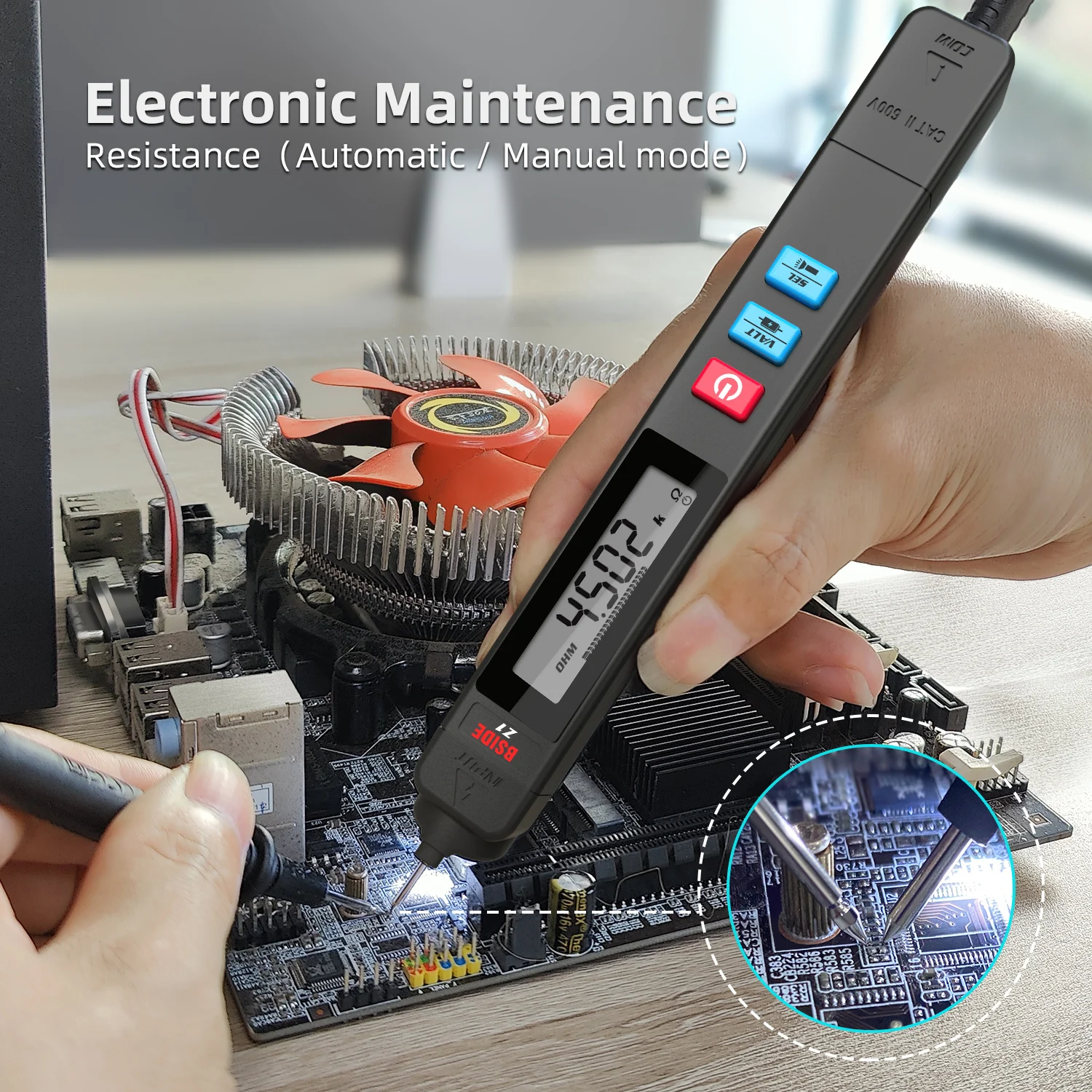 True RMS Digital Multimeter Auto Intelligent Sensor Pen Tester 6000 Counts Smart NonContact Voltage Meter BSIDE Z1 Z5