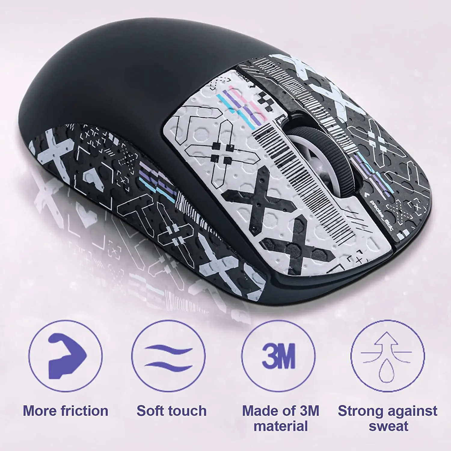 Mouse Anti Slip Grip Tape Palm Sweat Absorption Mouse Skins For Logitech G PRO X Superlight Wireless GPX Gaming Mouse mouse anti slip sticker