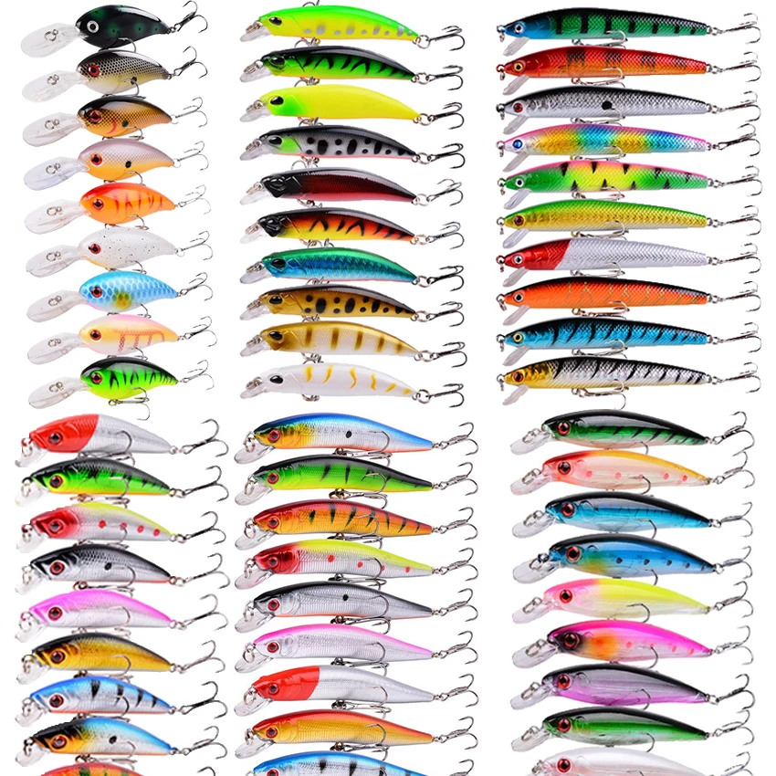 Lot De 6 Leurres De Pêche HENGJIA – Poissons Nageurs 15cm – Couleurs Multies