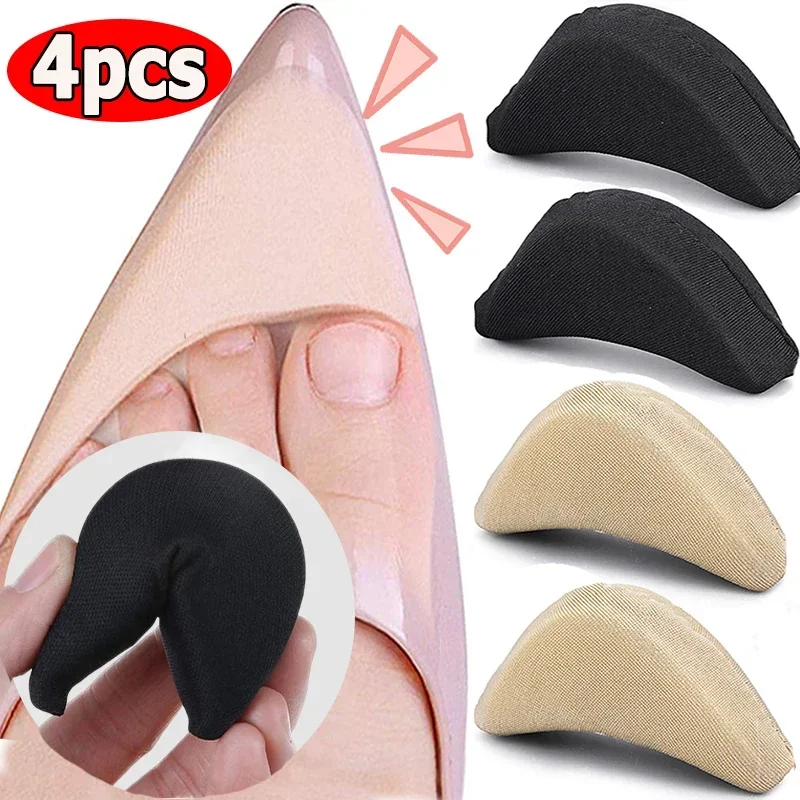 Forefoot Inserts Pad for Women High Heels Toe Plug Half Sponge Shoes Cushion Feet Filler Insoles Anti-Pain Adjust Pads 4/2PCS