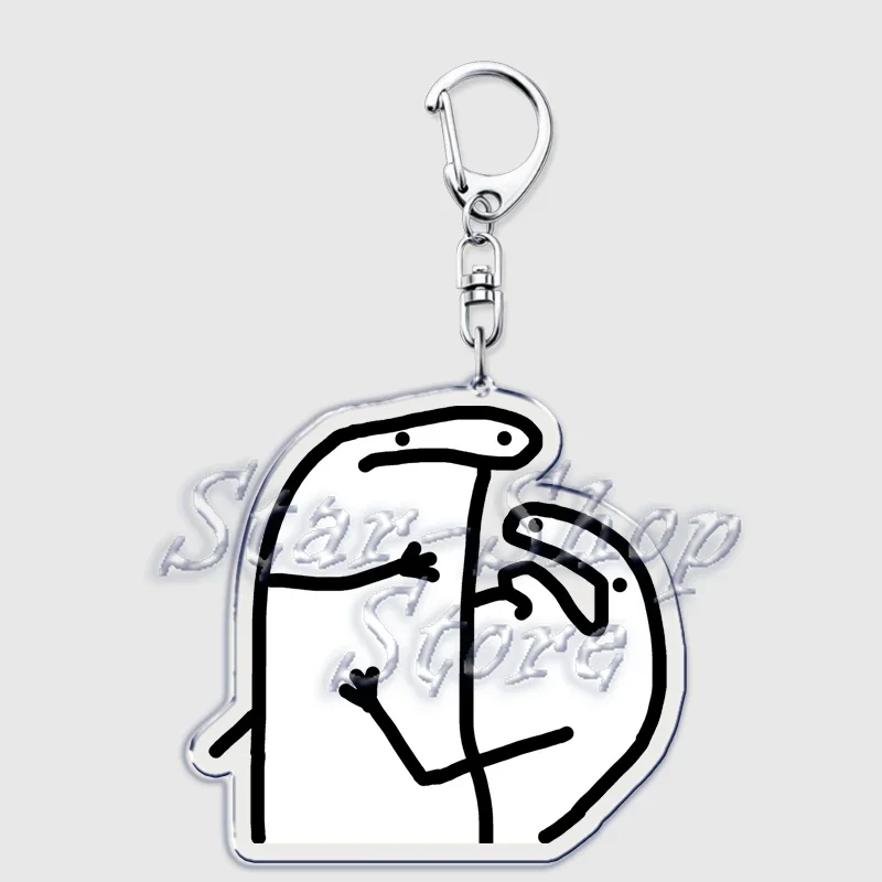 Lustiger Rock-Flork der Kühe mit Liebesherz-Schlüsselanhänger für Zubehör, Tasche, Comics, Anhänger, Schlüsselanhänger, Ring, Schlüsselanhänger, Schmuck, Fans, Geschenke – Detail 7