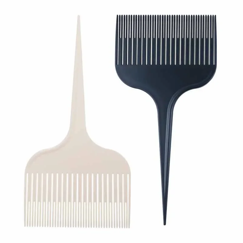 

1Pcs Hair Dye Brush Hair Highlighting Teasing Hairdressing Comb with Rat Tail Wide Tooth Solon Barber Styling Tool Accessories