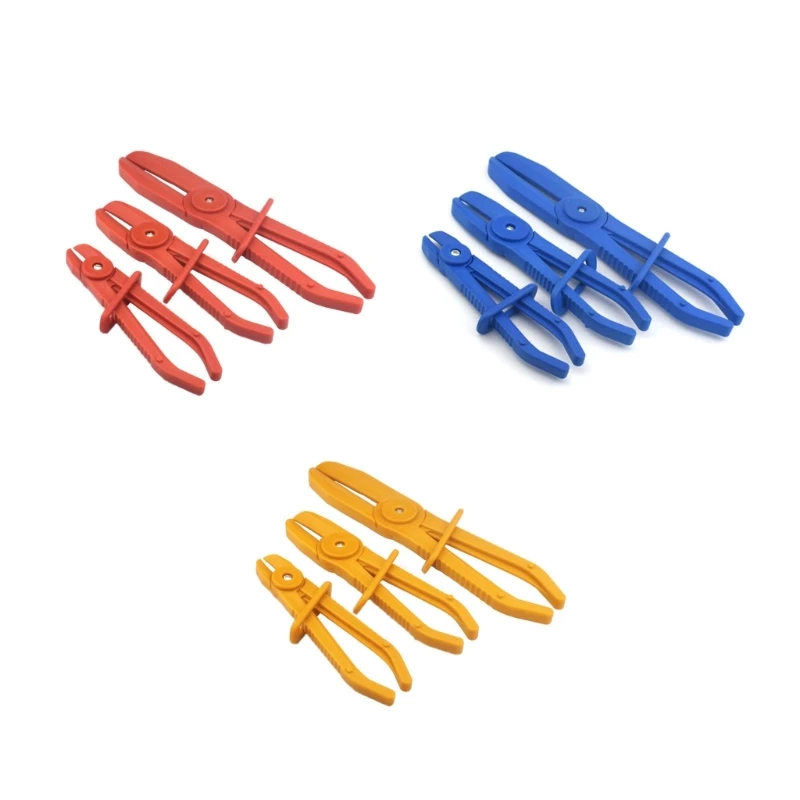 3Pcs 자동차 오일 파이프 클램프 도구, 플라스틱 오일 파이프 절단 펜치 연료 라인 씰링 펜치 자동차 수리 호스 클램프