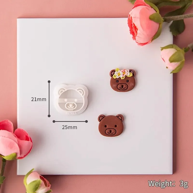 Animal Series/Squirrel/ Deer/ Bear/ Bird/ Rabbit/ Dove Polymer Clay Cutter Ceramic Jewelry Necklace Earring Cutting Mold
